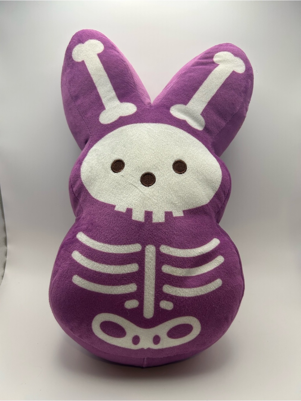 PEEPS Purple Skeleton Bunny Plush Toy - Halloween Kids Toys
